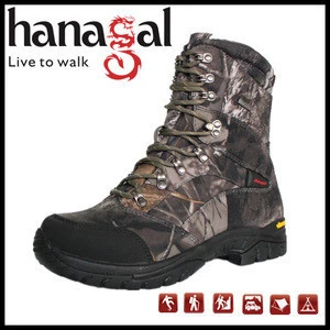 New collection China factory price 9" waterproof camo hunting boots for men