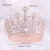 Import New Court Style Bridal Headdress Tiaras Alloy Full Circle Round Rhinestone Baroque Bridal Crown from China