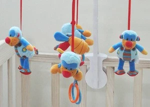 New Crib Toy Plush Monkey Musical Baby Mobile