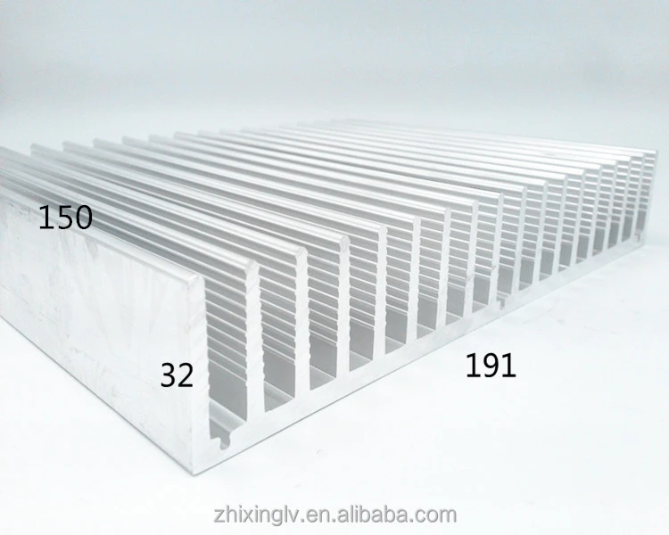 New design aluminum alloy extrusion heat sink China supplier 191*32-150 aluminum large aluminum radiator