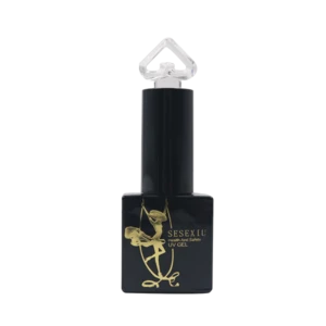 New design black bottle Manufacturer Mengni 12 ml soak off glitter uv gel polish nail polish uv gel for nails