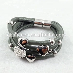 New design Energy leather bracelet with magnetic clasps for women accessories