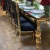 Import new design gold stainless steel wedding banquet dining chair from China
