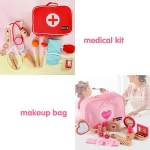 New Design perfume Lipsticks Nail Polish Makeup Toys pretend play toy wood kids toy make up set