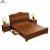 Import New Design Popular High Back Solid Wood Double Bed from China