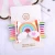Import New fashion rainbow hair accessories children&#x27;s bow hairclip baby butterfly clip colorful side clip hairpin from China