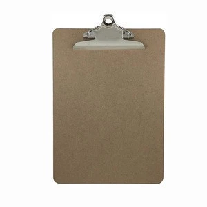 new hot selling products metal butterfly clipper a4 Custom MDF Wooden Clipboard