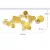 Import New Iron Wall Mount Creative Golden Metal Hanging For Living Room Dinning Room Wall Art Decor from China