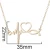 New ladies simple stainless steel doctor medical stethoscope electrocardiogram necklace fashion love heart beat clavicle chain