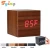 Import new material MDF Digital Desk Clock Wood Alarm Clock ROHS wooden led digital alarm clock from China