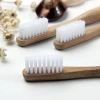 NEW Natural Soft Bristle Head Round Bamboo Material Handle Toothbrush