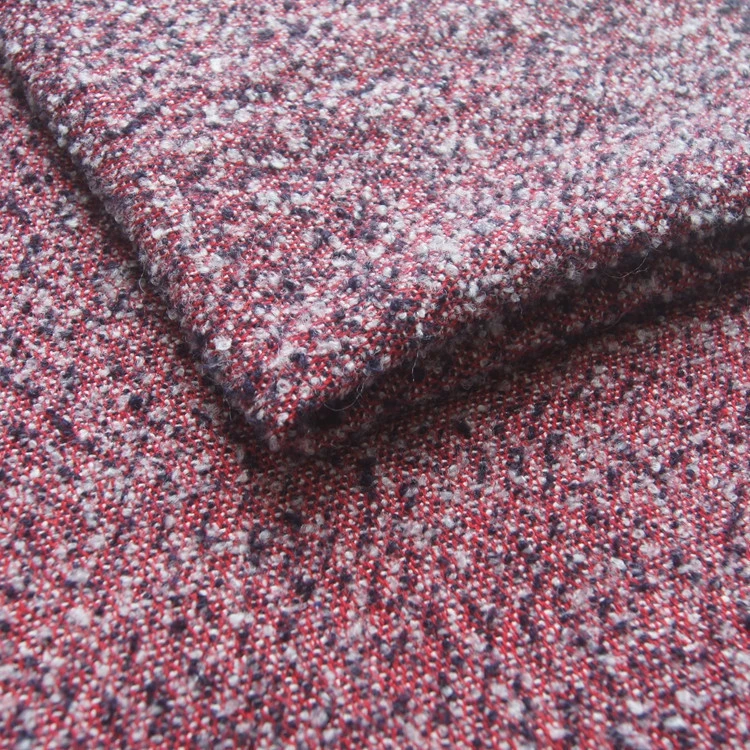 New products 470gsm high quality 100% polyester sale wool tweed fabric