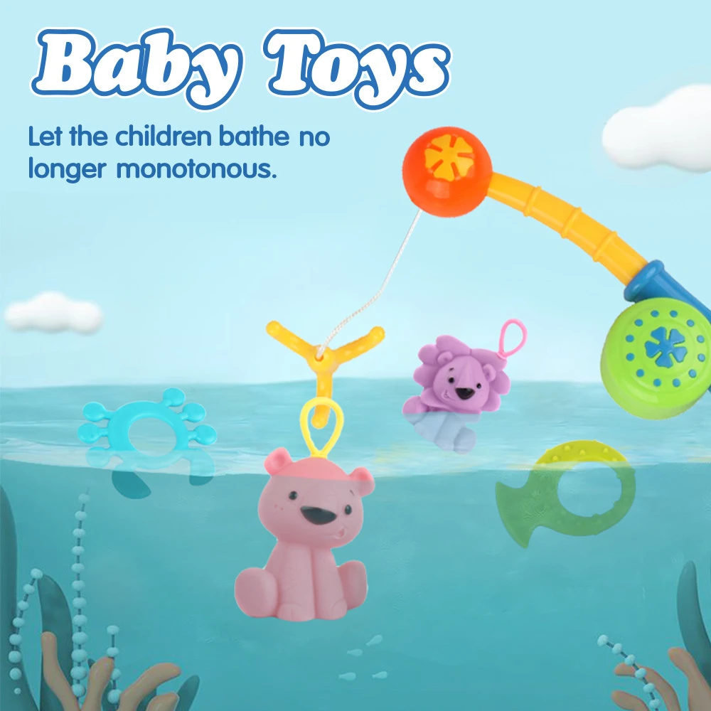 New Toddler Fishing Game Baby Shower Bath Toy