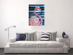 Newest Handmade Abstract Flamingo Home Decor Metal