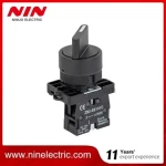 NIN high quality XB2-ED21mini plastic short handle stay put N/O black selector switch 2-position self-lock