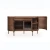 Import Nordic Simple Modern Buffet Cabinet Solid Wood Walnut Dining Sideboard Modern With Glass Door from China