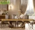 Import OE-FASHION Luxury dining table set wooden carving frame 8 seater dining table from China