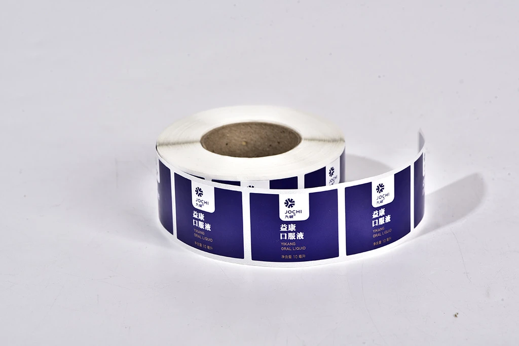 OEM Custom Logo Medicine Printing Waterproof Adhesive Packaging Sticker Label