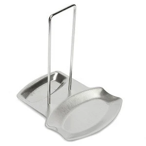 OEM High Quality Customized Kitchen Stainless Steel Pan Pot Lid Spoon Rack Stand