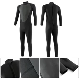 OEM ODM Neoprene Wetsuits Diving Suit  Adult 3mm Wet Suit Back Zipper Diving Suit Neoprene Diving Surfing Wetsuit