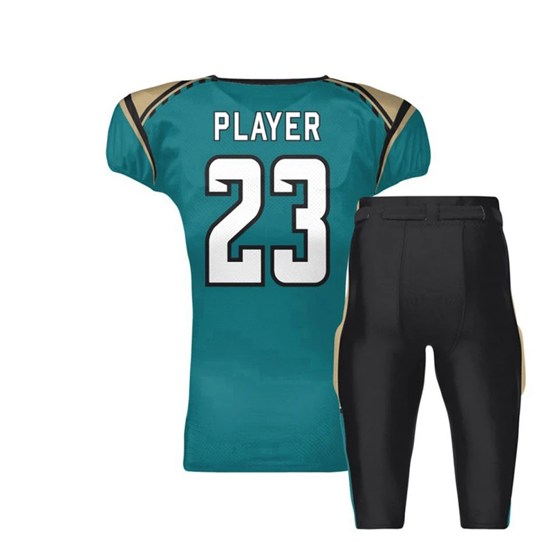 OEM Wholesales 100% Polyester American Football Wear Youth Training Football Uniforms