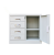 Import Office equipment two different color 0.6mm powder coated small steel cupboard design from China