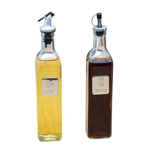 Oil can lecythus glass Oil tank Spice jar Oil bottle glass leakproof