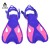 Import open heel adjustable size straps TPR under water swimming flippers diving shoes with short PP fins for adults from China