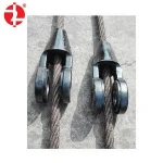 Open spelter socket for wire rope