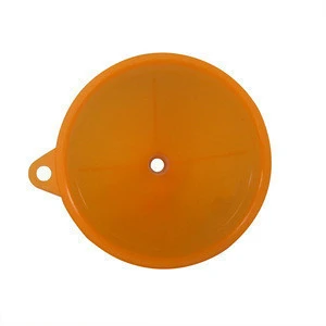 Orange Plastic Funnel for General Purpose, Lab Car Kitchen Home Tools, Liquids Dry Goods