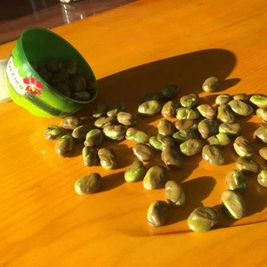 Organic dried green soya lima broad beans
