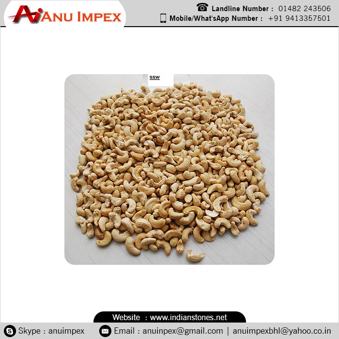 Organic Dried SW 320 Cashew Nut Kernel at Best Price