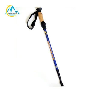 Outdoor Adjustable Easy Folding Lightweight Anti Shock Trekking Pole