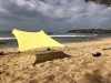 Outdoor Beach Tent with Sand Anchor, Portable Canopy Sunshade - 7 x 7 - Reinforced Corners