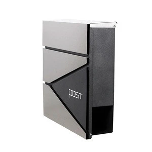 Outdoor stainless steel outdoor wall mounted metal mailboxes