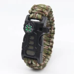 Outdoor Survival Kit Type Accessories Carabiner 550 Paracord Bracelet Camping Hiking