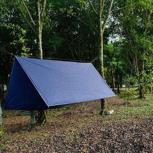 Outdoor Ultralight Nylon Waterproof Sun Shade Rain Fly Tent Shelter Hammock Tarp for Camping