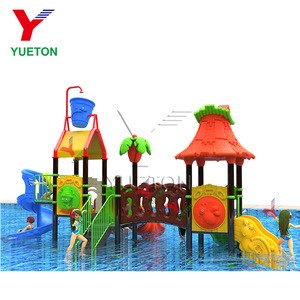 Outdoor Water Play Jungle Gym Spiral Slide Kids Gym Equipment For Water Park