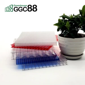 PC plastic honeycomb board factory ceiling plastic hollow sunlight board multi-layer vegetable greenhouse canopy board
