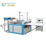 PE flat bag t-shirt bag bottom sealing cold cutting machine four line