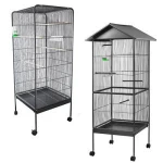 pet cages, carriers & houses parrot cage with a roof