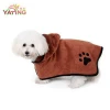 Pet Towel Microfiber Dog Bathrobe Towel Microfiber Pet Drying Robes Moisture Absorbing Towels Coat for Dog and Cat