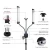 Import Photographic Lighting  makeup Double-arm Video Fill Light Two Tube LED Makeup Phone Camera Lamp with Tripod for  live broadcast from China