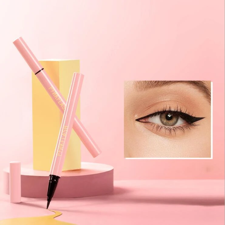 PINKFLASH Eyeliner Black pigmente long lasting waterproof delineador de ojo fast dry makeup liquid eyeliner eyes make up