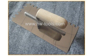 Plastering trowels with stainless steel blade