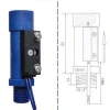 plastic and magnetic vertically mounted small/low water flow switch for water heater/chiller