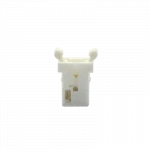 Plastic door catch push to open and push to close door mechanism