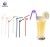 Import Plastic Drinking Straw with Spoon Plastic Spoon Straws from China