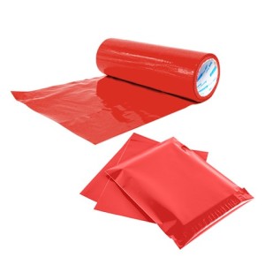 Plastic Film Roll 10 12 15 19 25 30mic Plastic Wrapper Roll Center Folded Colored Pof Shrink Film