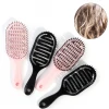 Plastic Large Detangling Curved Vent Brush Bristles Hair Cute Pink Soft Boar Bristle Styling Women Logo Hair Brush Manufactures
